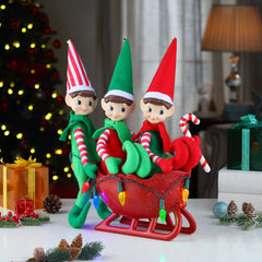 Illuminated Elf Sleigh - Mr. Christmas