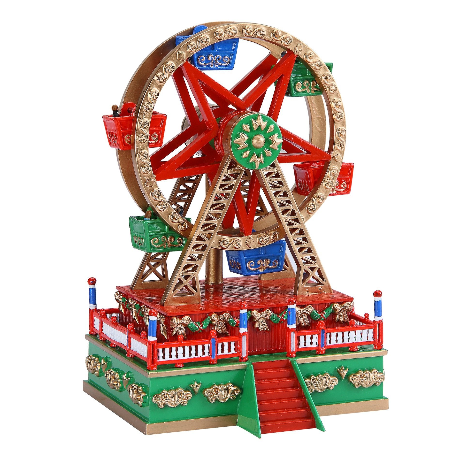 2022 Hallmark Carnival Festive FERRIS WHEEL Magic Light Sound Motion Ornament newest