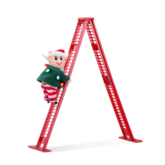 17" Animated Tabletop Climbing Elf