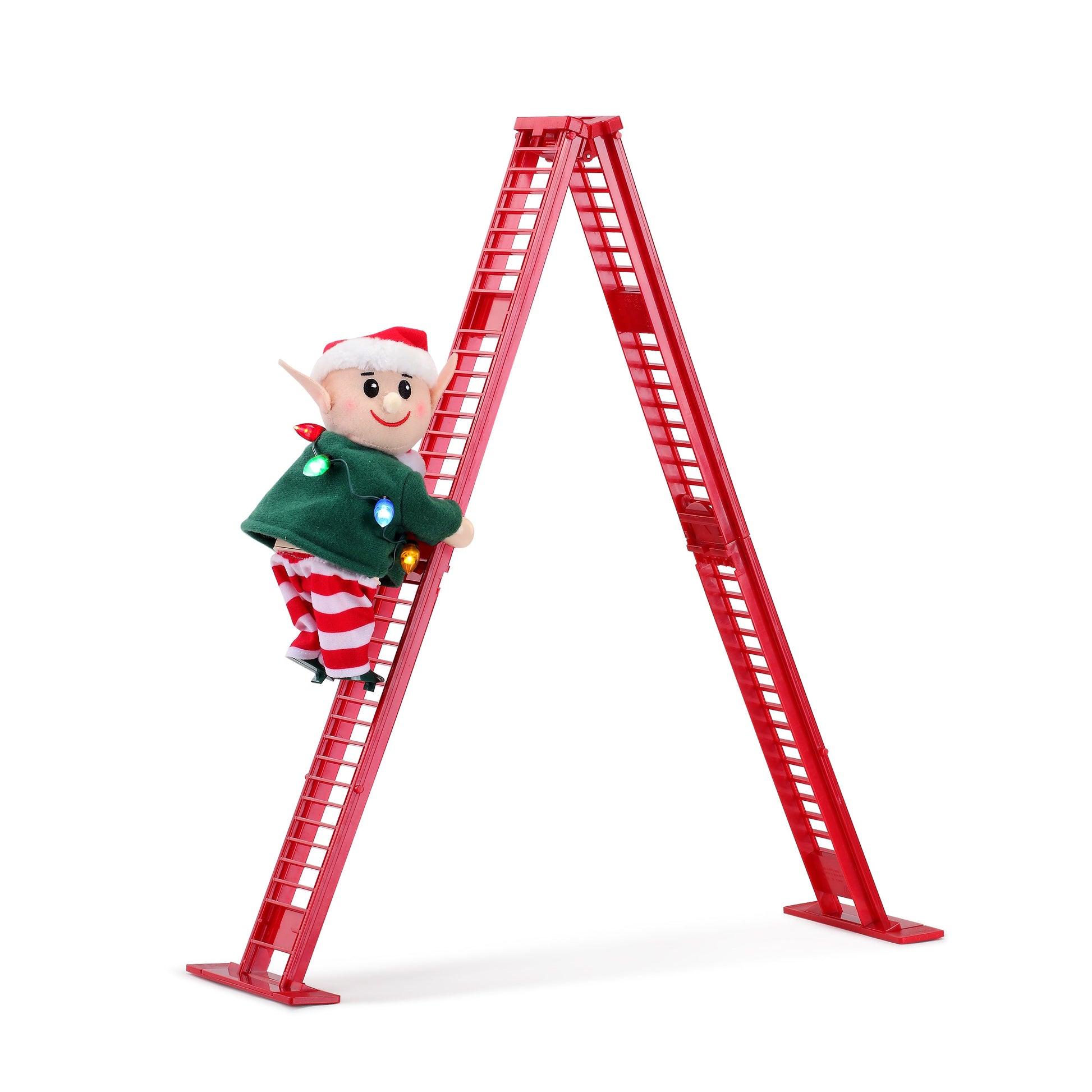 17 in. Animated Ladder Climbing Elf – Mr. Christmas