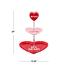 Miss Valentine Tiered Candy Heart Cupcake Plate - Mr. Christmas