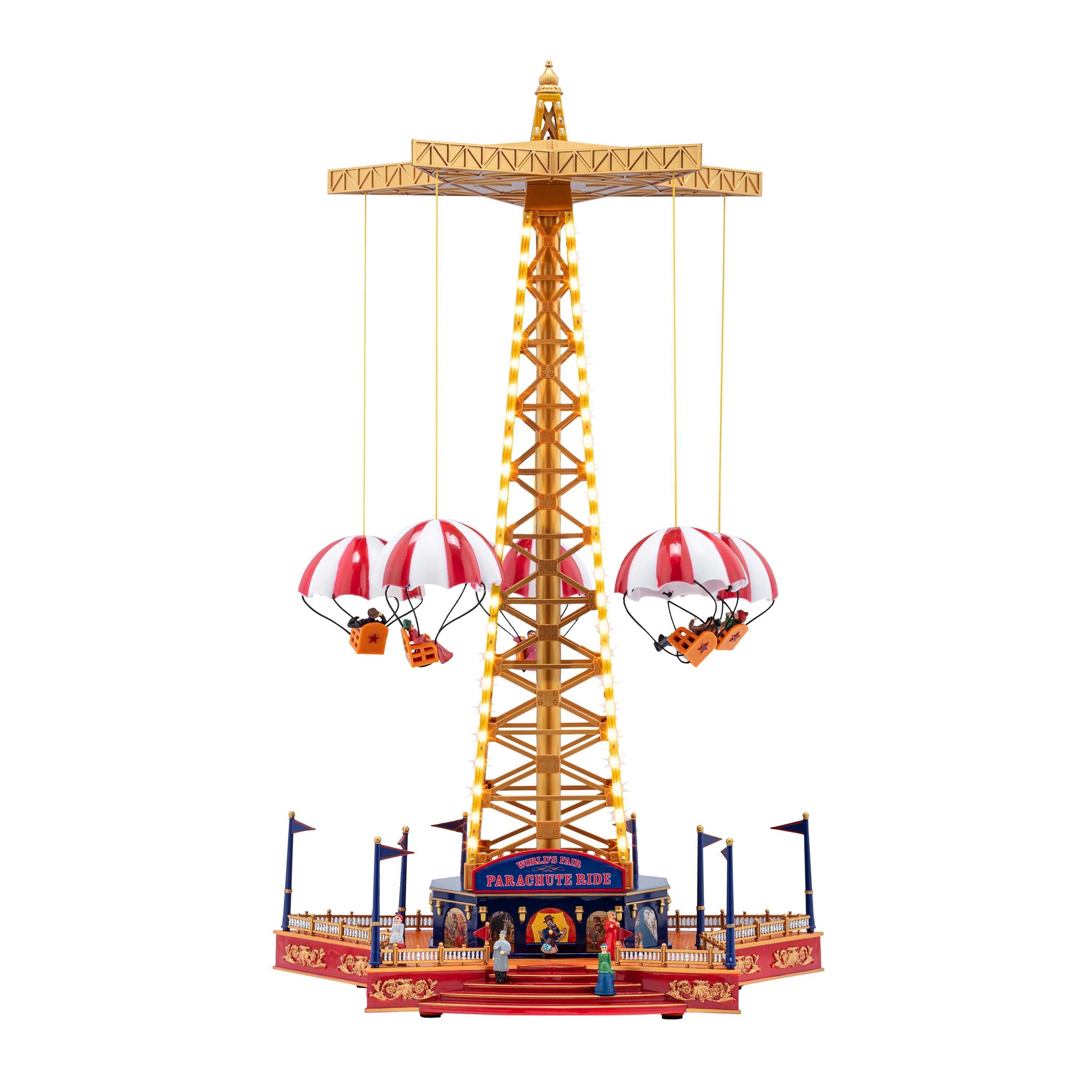 18 in. Animated World's Fair Parachute Ride – Mr. Christmas