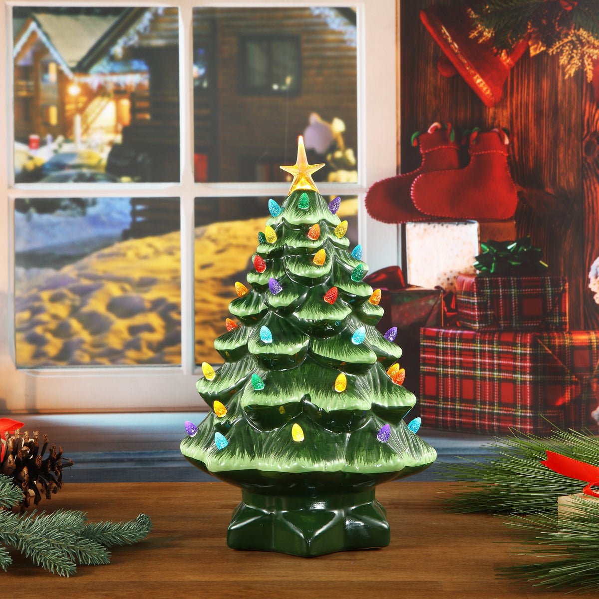 14 Christmas Tree 14 In. Nostalgic Ceramic Tree – Mr. Christmas