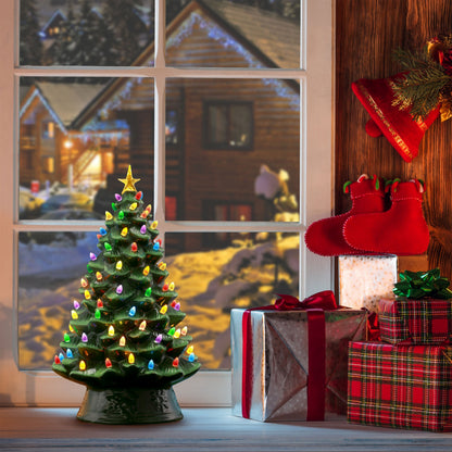 mr christmas lavender tree Mr. Christmas Nostalgic Ceramic 18" Christmas Tree Green