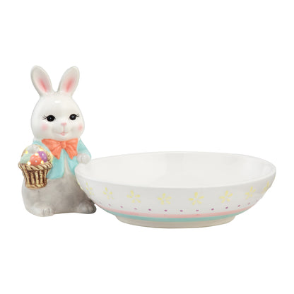 Mr. Cottontail Ceramic Bunny Candy Dish - Mr. Christmas