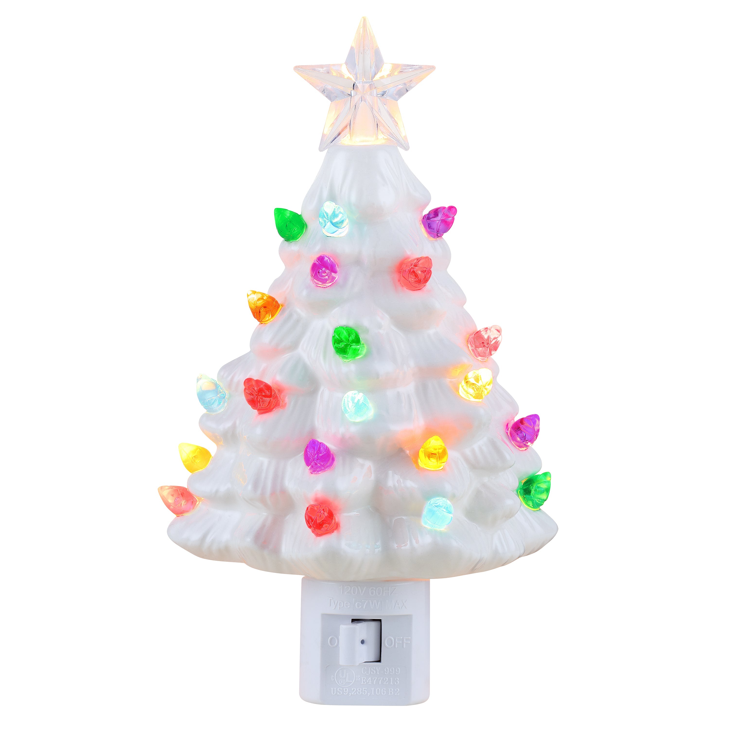 Nostalgic Ceramic Tree Nightlight - White