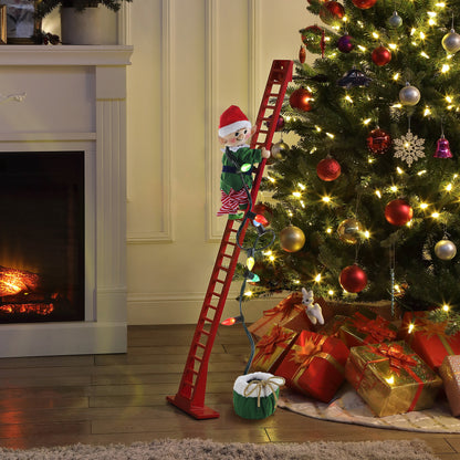 43" Animated Super Climbing White Elf