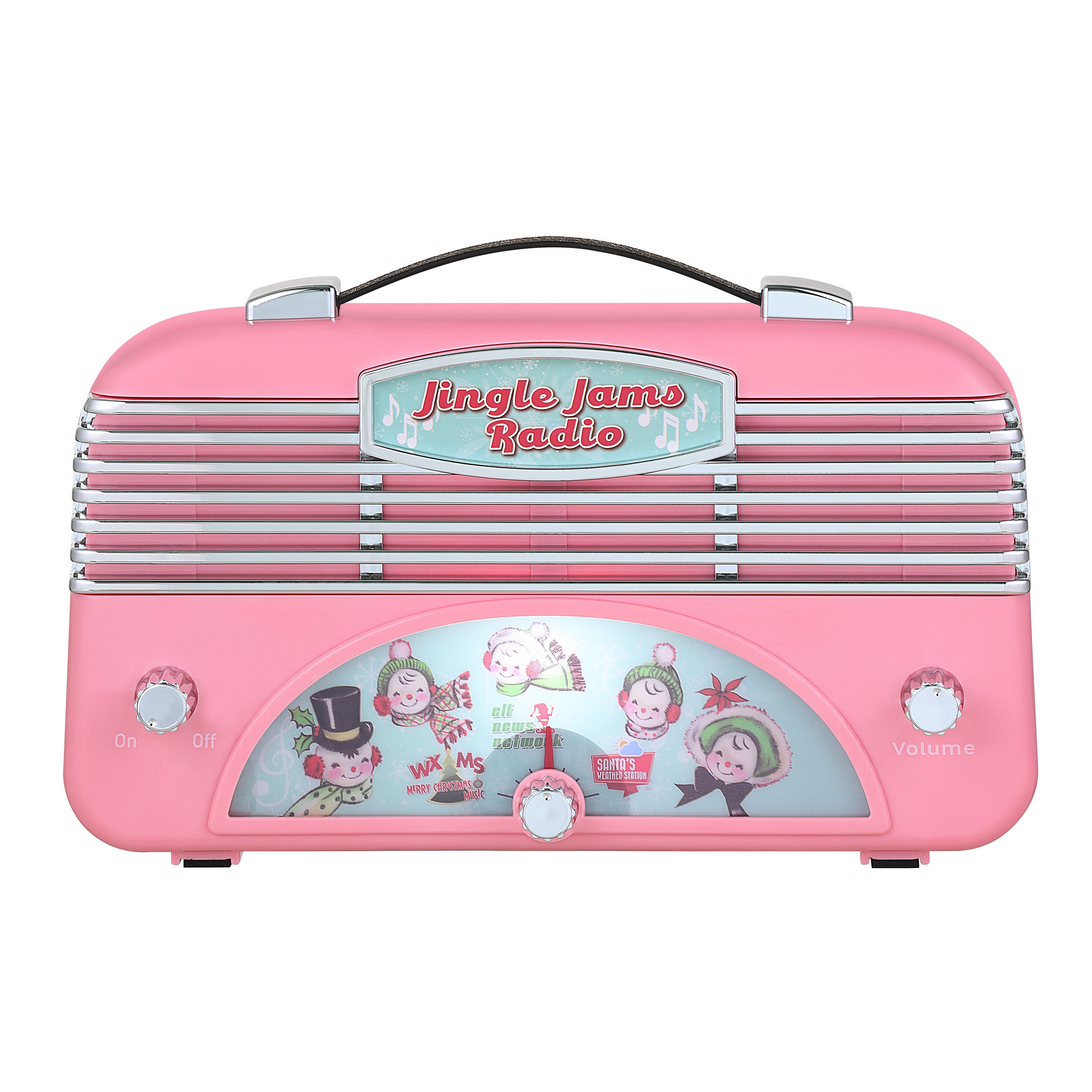 Retro Jingle Jams Radio - Pink - Mr. Christmas