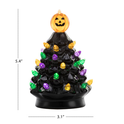 Set of 2 5.4" Halloween Trees - Black - Mr. Christmas