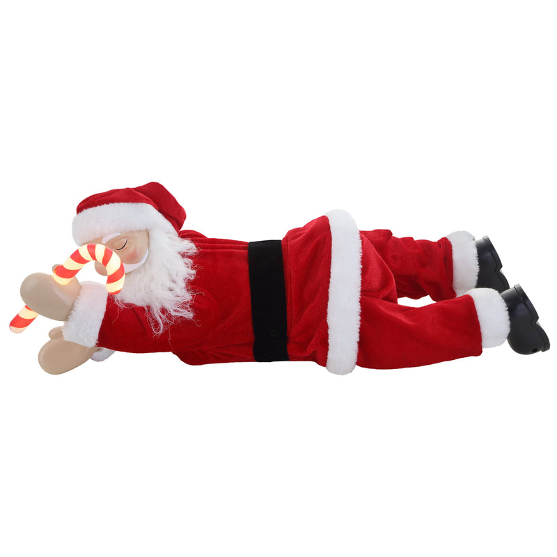 19.25" Animated Sleeping Santa