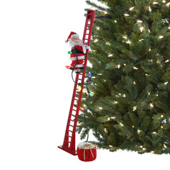 Santa's Sleigh Animated Tree Topper - White - Mr. Christmas